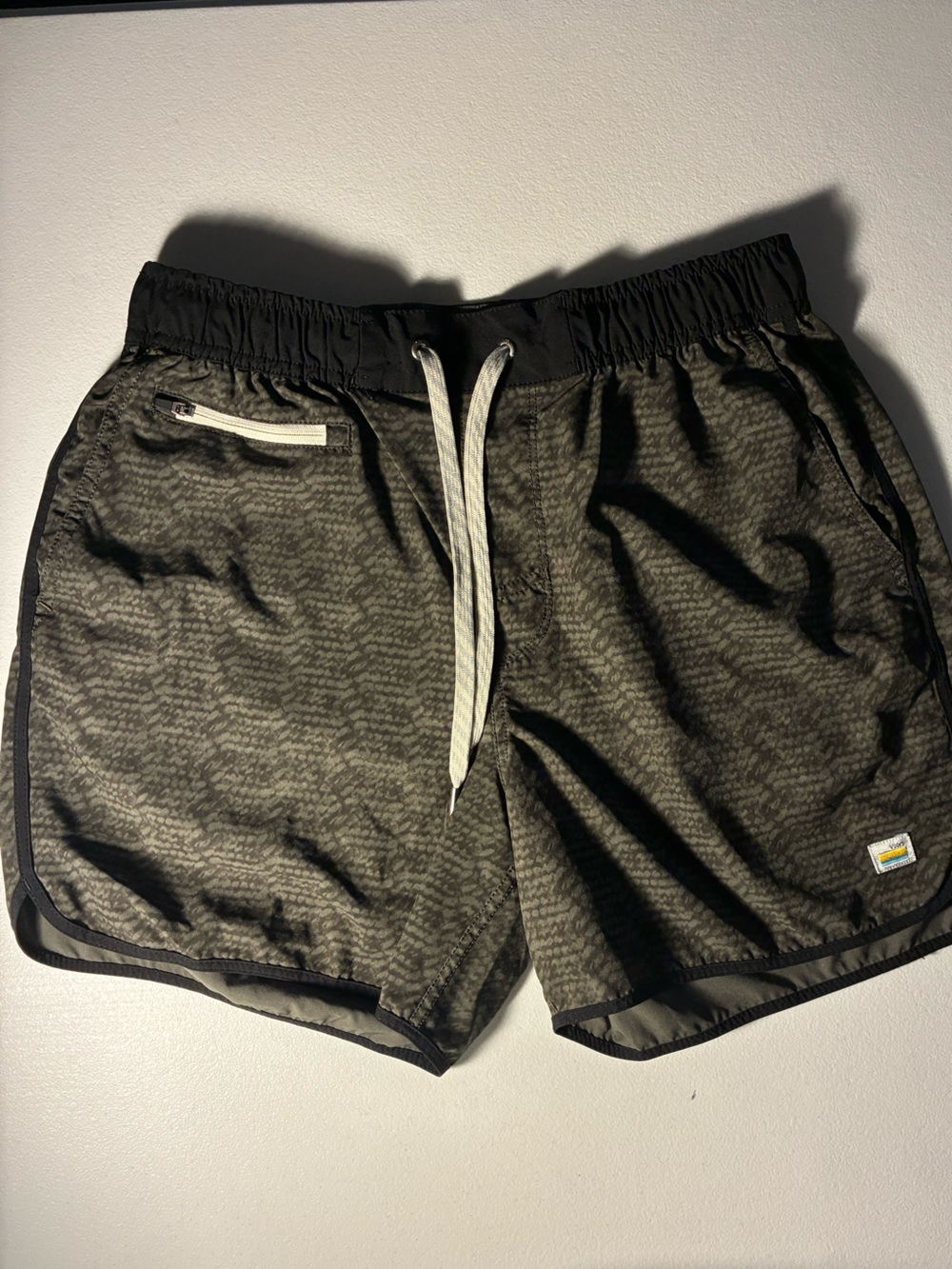 Vuori Black and Gray Athletic Drawstring Shorts